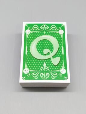 Quelf 2008 Family Edition Board Game Replacement Cards 88 Green